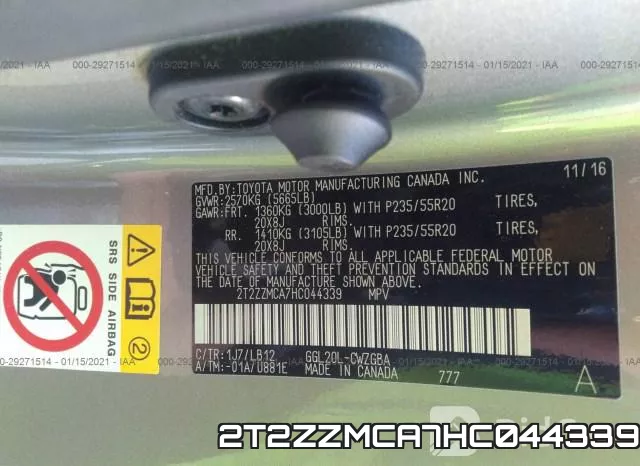 2T2ZZMCA7HC044339 фото 9