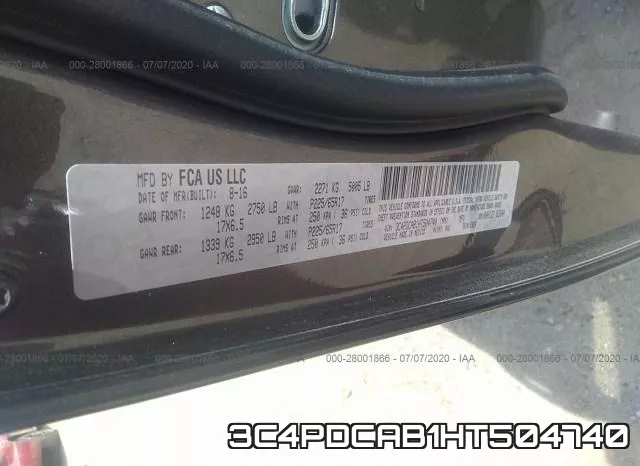 3C4PDCAB1HT504740 фото 8