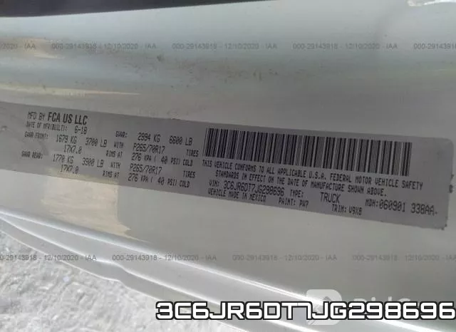 3C6JR6DT7JG298696 фото 9