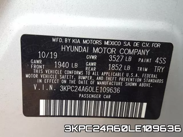 3KPC24A60LE109636 фото 2