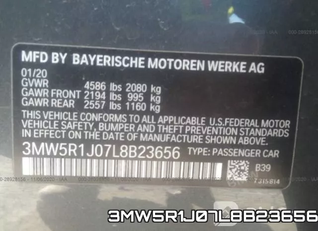 3MW5R1J07L8B23656 фото 10