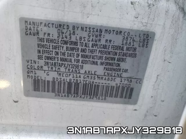 3N1AB7APXJY329818 фото 2