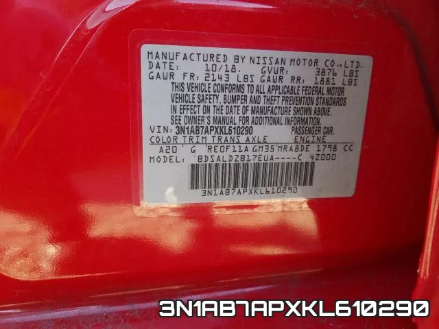 3N1AB7APXKL610290 фото 2