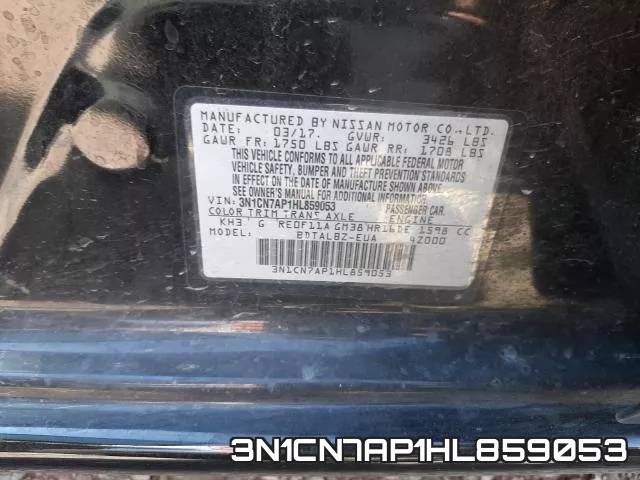 3N1CN7AP1HL859053 фото 2