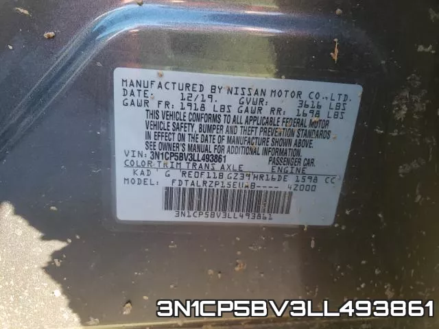 3N1CP5BV3LL493861 фото 2