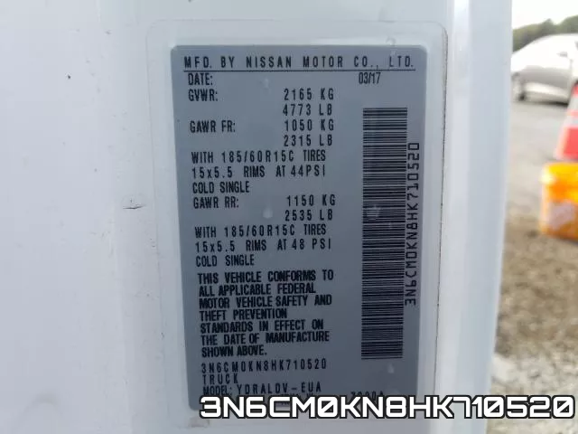 3N6CM0KN8HK710520 фото 2