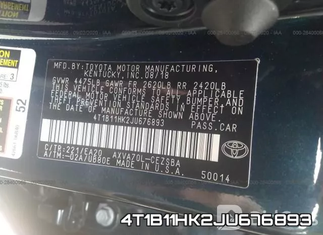 4T1B11HK2JU676893 фото 9