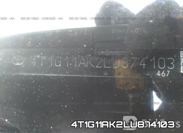 4T1G11AK2LU874103 фото 8