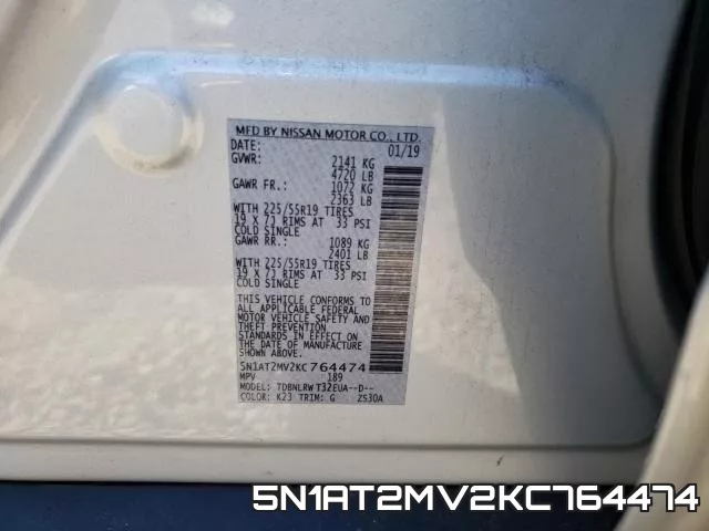 5N1AT2MV2KC764474 фото 2