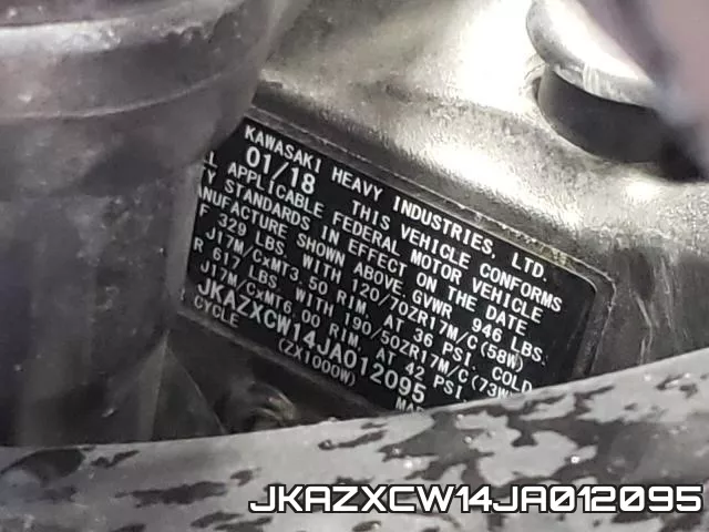 JKAZXCW14JA012095 фото 2