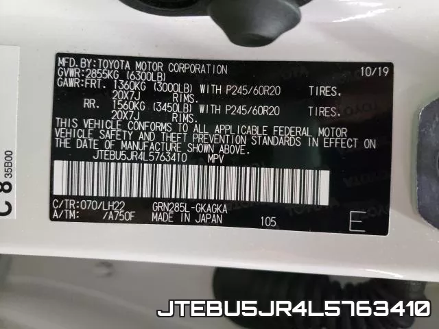 JTEBU5JR4L5763410 фото 2