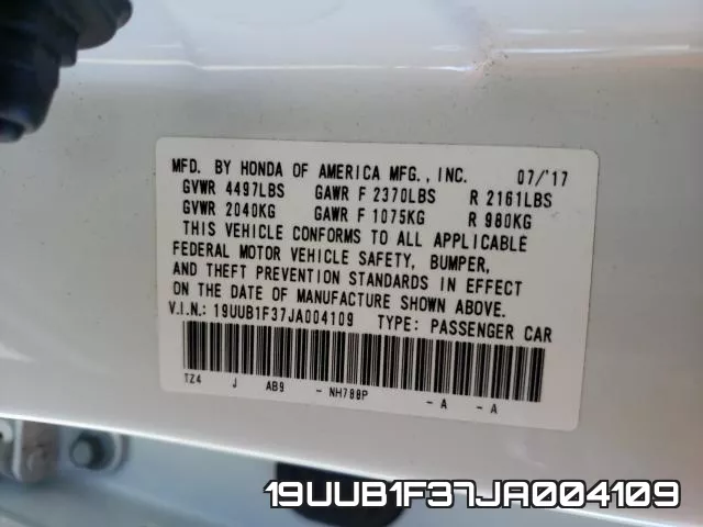 19UUB1F37JA004109 фото 2