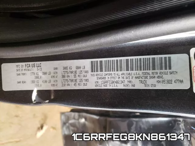 1C6RRFEG8KN861347 фото 2