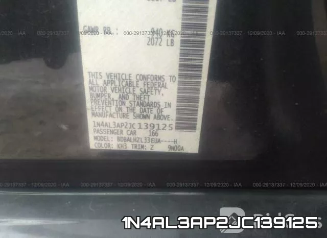 1N4AL3AP2JC139125 фото 8