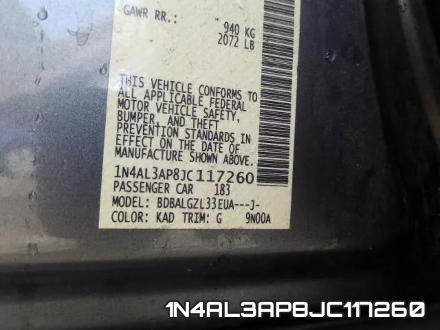 1N4AL3AP8JC117260 фото 2