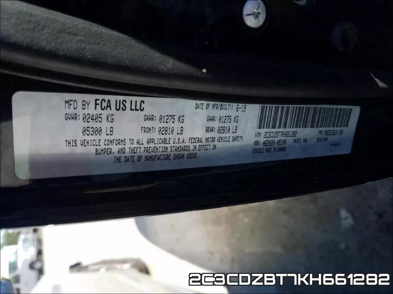 2C3CDZBT7KH661282 фото 2