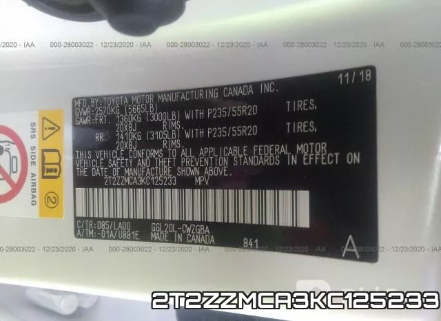 2T2ZZMCA3KC125233 фото 10
