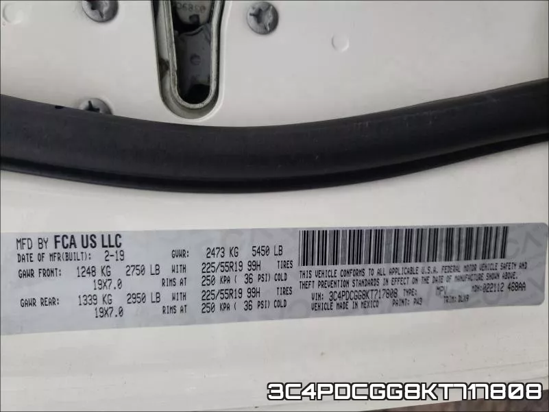 3C4PDCGG8KT717808 фото 2