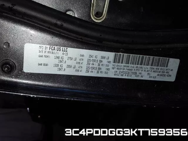3C4PDDGG3KT759356 фото 2