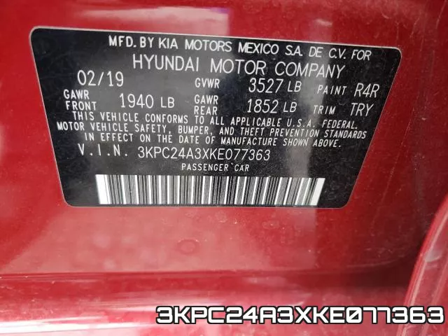 3KPC24A3XKE077363 фото 2