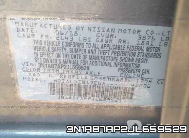 3N1AB7AP2JL659529 фото 10