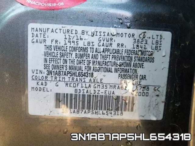 3N1AB7AP5HL654318 фото 2