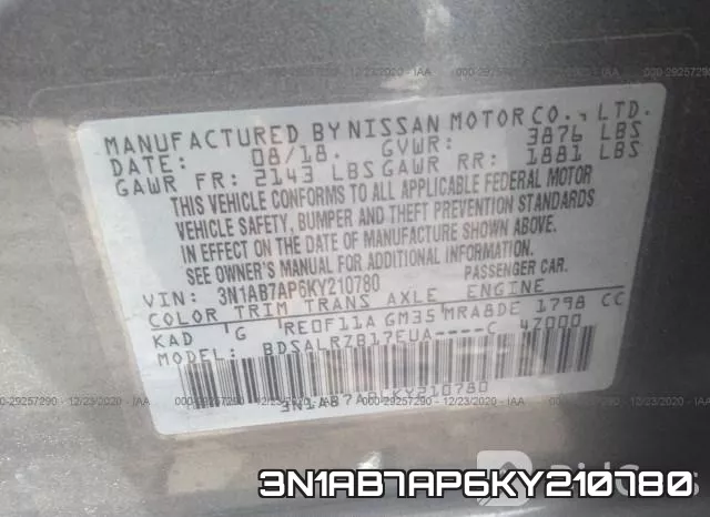 3N1AB7AP6KY210780 фото 9