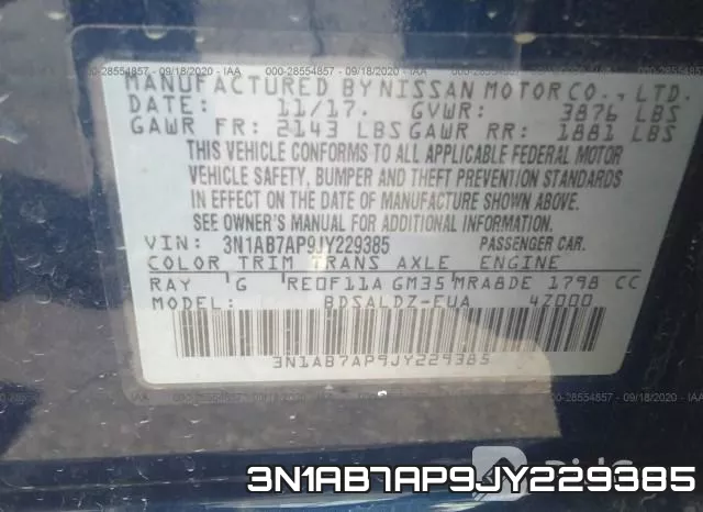 3N1AB7AP9JY229385 фото 9
