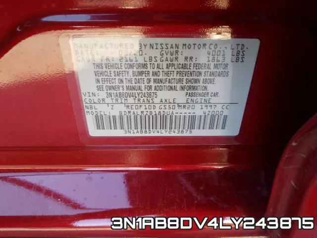 3N1AB8DV4LY243875 фото 2