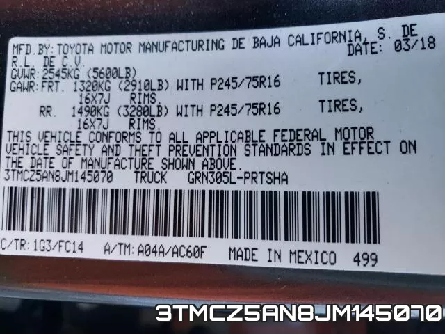 3TMCZ5AN8JM145070 фото 2