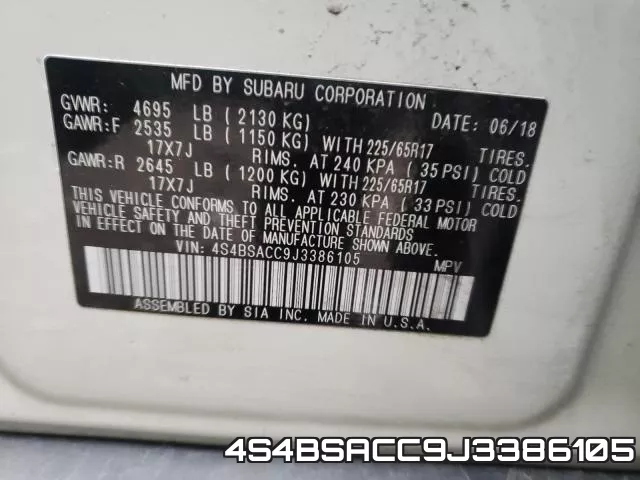 4S4BSACC9J3386105 фото 2