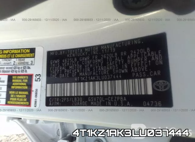 4T1KZ1AK3LU037444 фото 10