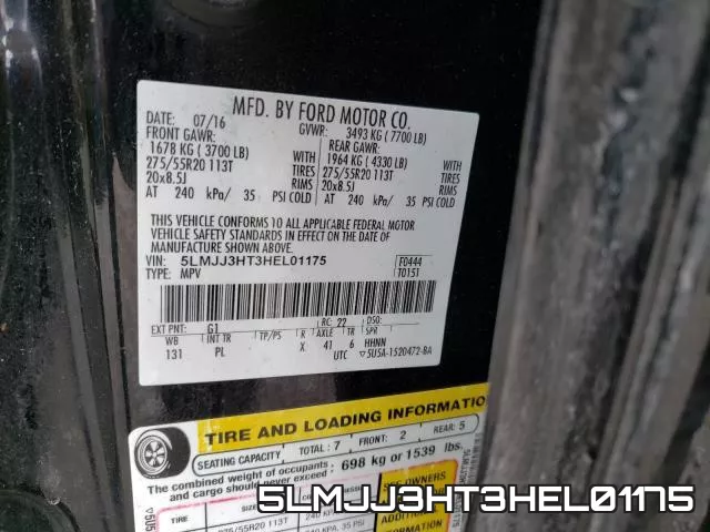 5LMJJ3HT3HEL01175 фото 2