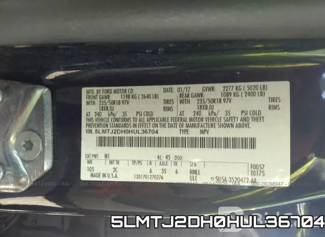 5LMTJ2DH0HUL36704 фото 10