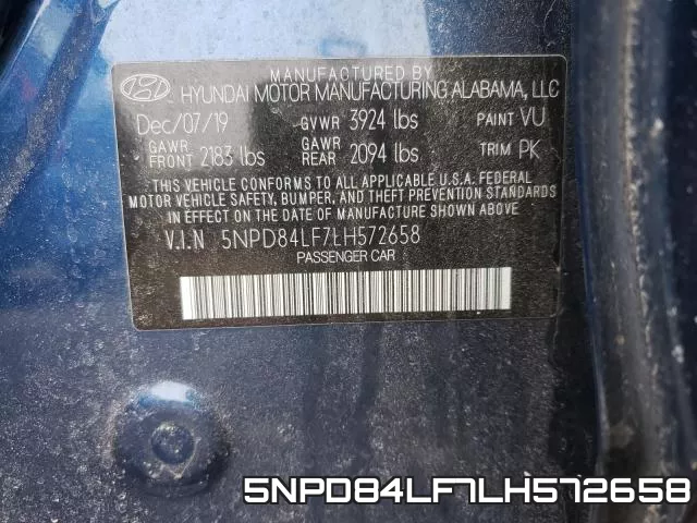 5NPD84LF7LH572658 фото 2