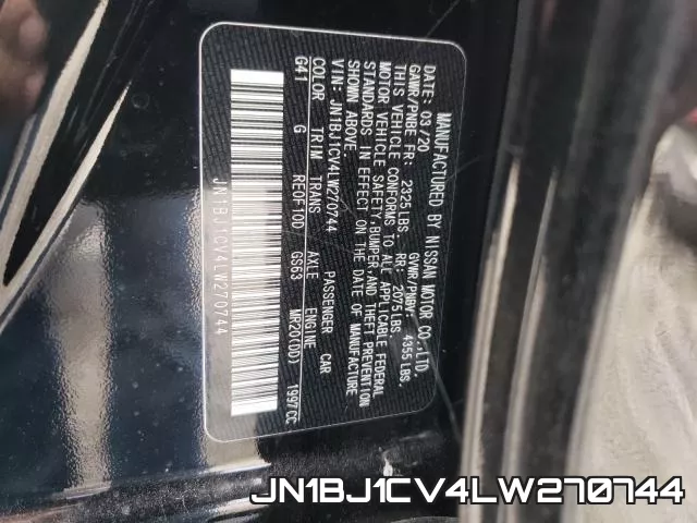 JN1BJ1CV4LW270744 фото 2