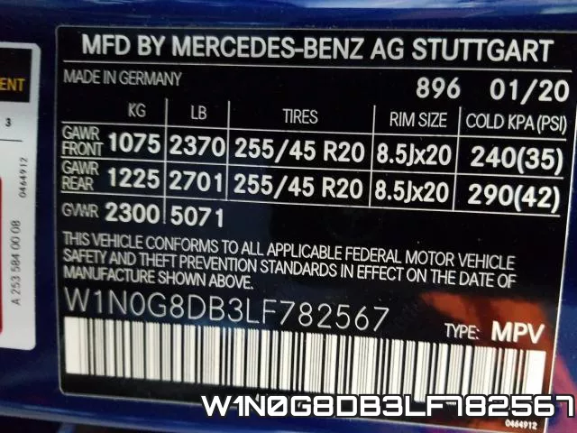 W1N0G8DB3LF782567 фото 2