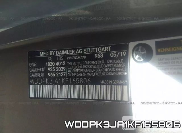 WDDPK3JA1KF165806 фото 10