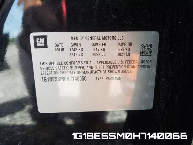 1G1BE5SM0H7140066 фото 2