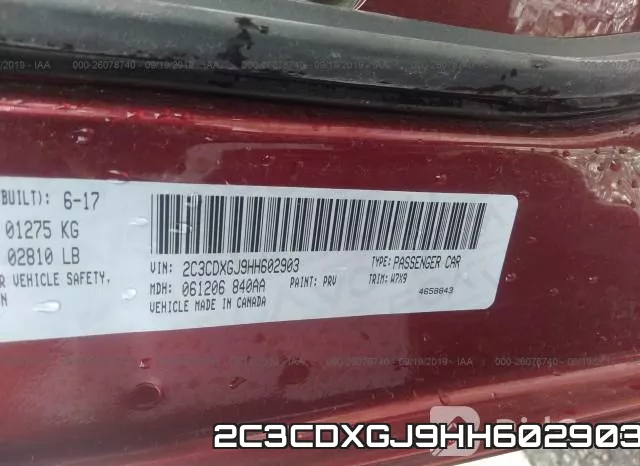 2C3CDXGJ9HH602903 фото 10