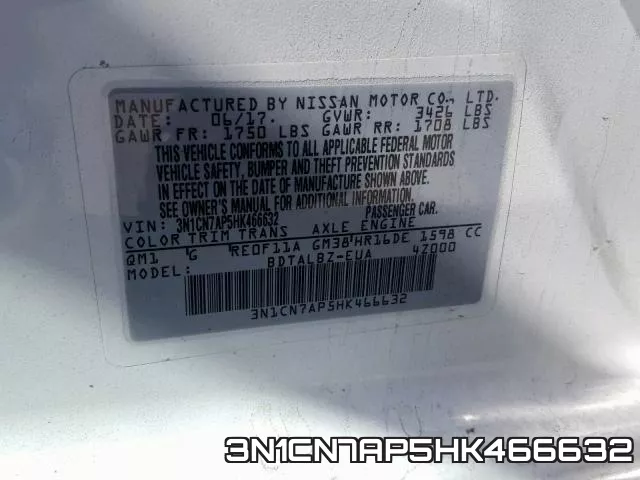 3N1CN7AP5HK466632 фото 2