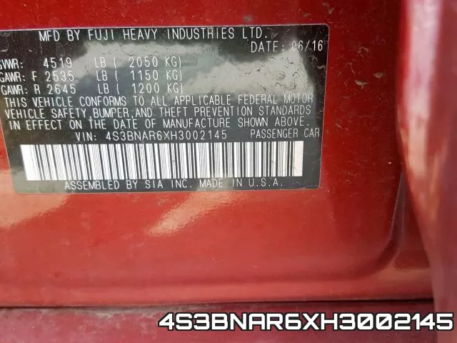 4S3BNAR6XH3002145 фото 2