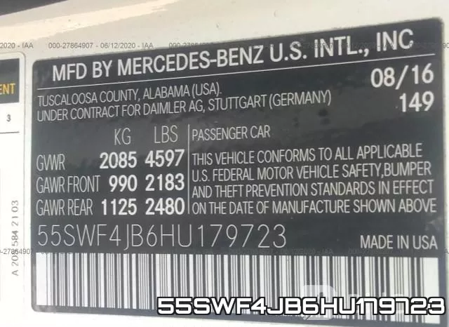 55SWF4JB6HU179723 фото 10