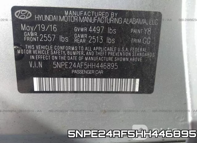 5NPE24AF5HH446895 фото 10