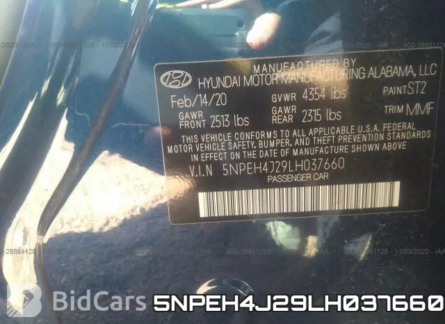5NPEH4J29LH037660 фото 9