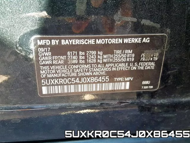 5UXKR0C54J0X86455 фото 2