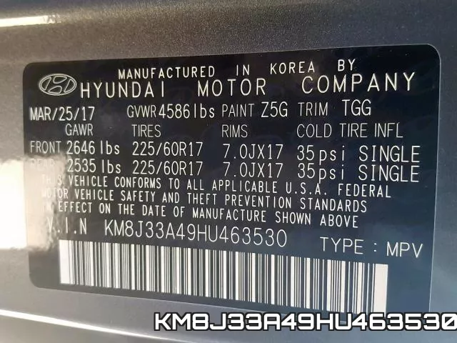 KM8J33A49HU463530 фото 2
