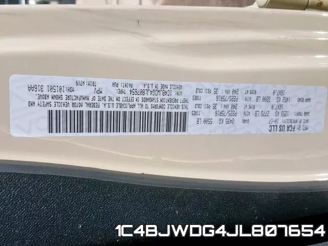 1C4BJWDG4JL807654 фото 2