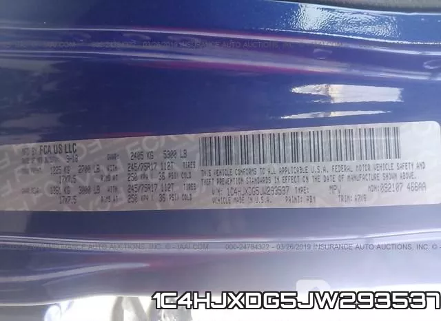 1C4HJXDG5JW293537 фото 10