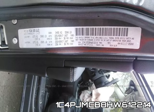 1C4PJMCB8HW612214 фото 10